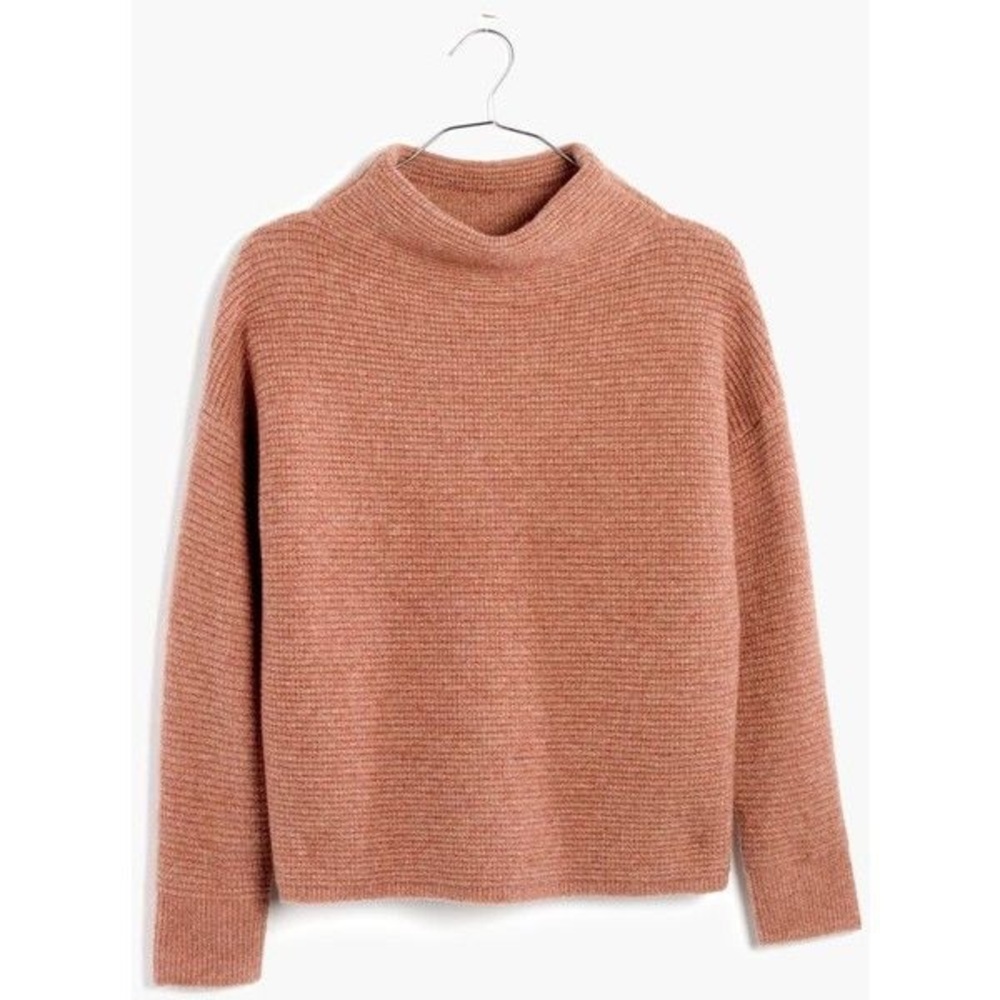 Madewell Southfield Mockneck Sweater Blush